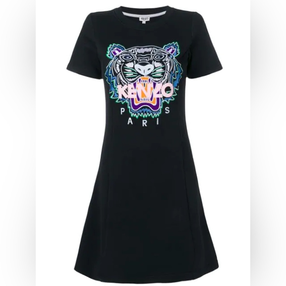 Kenzo Black and Green Sweater